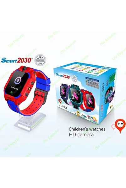 Choice ساعة ذكية جديدة للأطفال باللون الأحمر، إصدار 2025، مزودة بخاصية SOS، و...