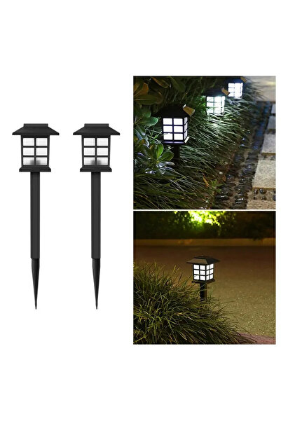 Choice مجموعة من 2 مصباح مسار يعمل بالطاقة الشمسية بضوء أبيض، مصباح خارجي يعم...