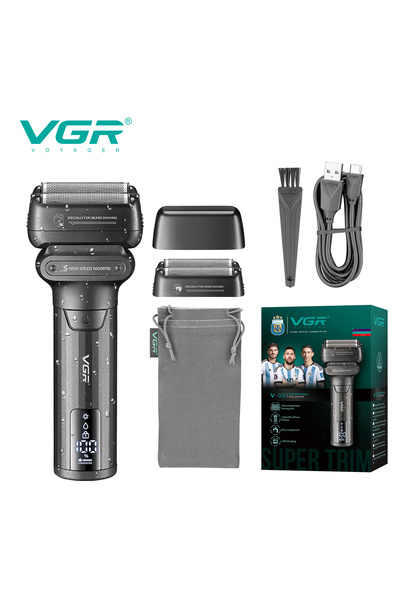 Choice V-368 VGR Face Shaver Professional 0MM Foil Shaver 9000 RPM Shaving Be...