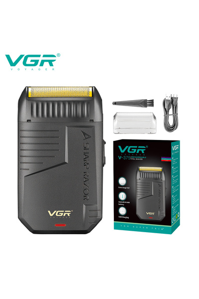 Choice ماكينة حلاقة كهربائية احترافية للرجال 375 USB VGR 375 مقاومة للماء، مز...