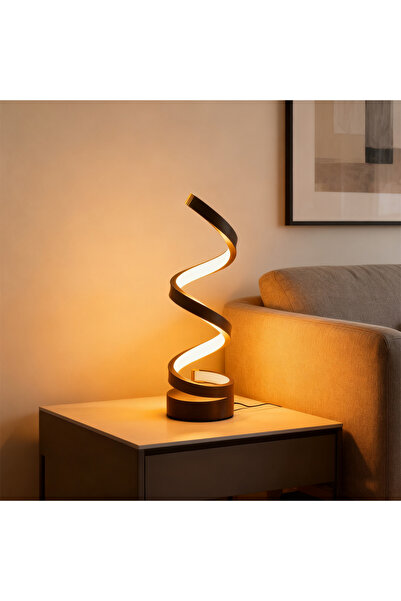 Choice Two-color desk lamp Modern Spiral Table LED Night Light Dimmable Table...