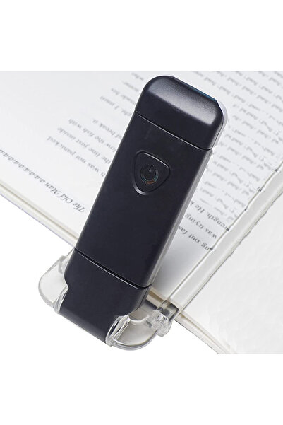 Choice مصباح قراءة أسود قابل لإعادة الشحن عبر منفذ USB، مزود بإضاءة LED قابلة...