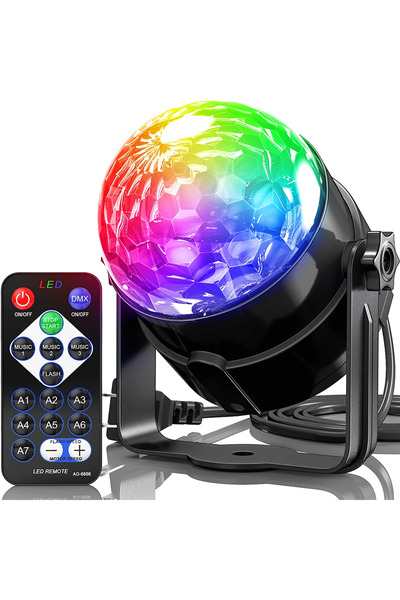 Choice مصباح ستروب متعدد الألوان بسبعة ألوان، يعمل بالصوت، مزود بقابس أوروبي ...