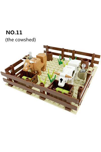 Choice1 مجموعة مكعبات بناء رقم 011 من سلسلة مشاهد المزرعة: حقل فجل، حقل ذرة، ...