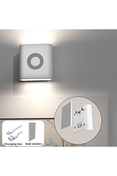 Choice مصباح LED لاسلكي قابل لإعادة الشحن مزود بمستشعر حركة، من النوع C، مناس...