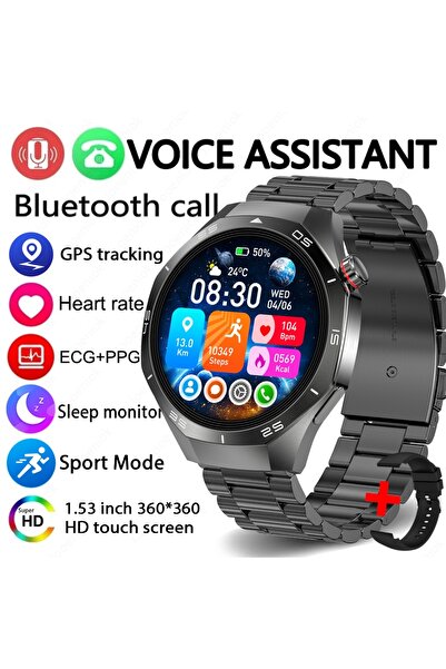 Choice ساعة GT5 PRO الذكية الجديدة من الفولاذ الأسود، إصدار 2025، مزودة بنظام...