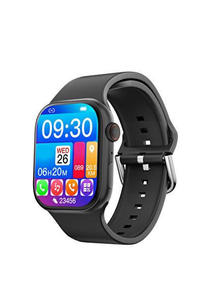 Choice ساعة ذكية جديدة من سيمسون لاب، لون أسود، متوافقة مع ساعة أبل، مزودة بت...