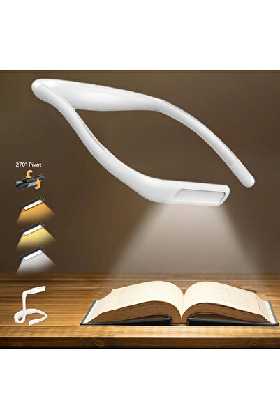 Choice مصباح قراءة أبيض لحماية العين، مصباح ليلي LED للرقبة، مصباح طاولة صغير...