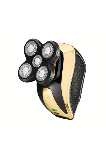 Choice ماكينة حلاقة كهربائية سوداء بخمس شفرات قابلة للشحن عبر منفذ USB، مناسب...