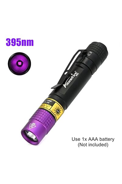 Choice 395nm (No Battery) 3W LED UV Flashlight 365nm 395nm UV Torch Ultraviol...