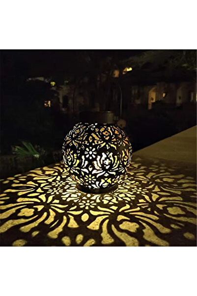 Choice مصباح معلق خارجي يعمل بالطاقة الشمسية من هومفيش، مصنوع من الحديد، أبيض...