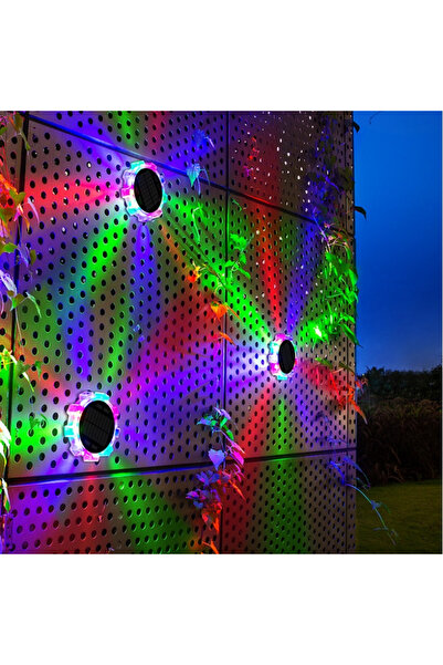 Choice 1pc-color Solar Wall Sconce LED Wall Mounted Lights 4 modes Exterior L...