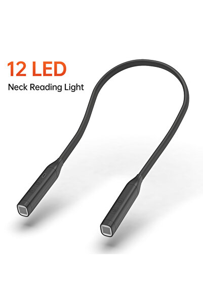 Choice WHITE Neck Reading Light Rechargeable Book Light w/ 3 Color Adjustable...