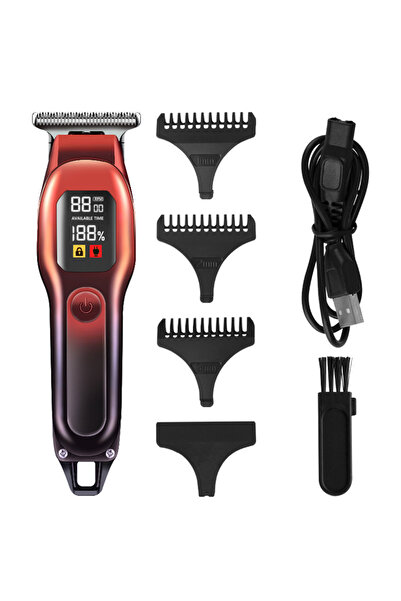 Choice ماكينة حلاقة شعر احترافية قابلة لإعادة الشحن، شاشة عرض رقمية، ماكينة ح...