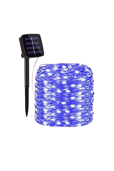 Choice 7M 50LED Blue Outdoor Solar Fairy Lights Halloween Festoon 8Modes Copp...