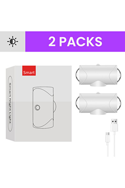 Choice USB Plug WHITE-2PCS 4PCS/2PCS USB Rechargeable Motion Sensor Night Lig...