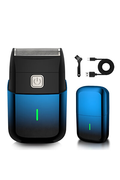 Choice ماكينة حلاقة زرقاء قابلة لإعادة الشحن عبر منفذ USB، جهاز حلاقة رجالي م...