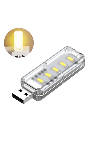 Choice Warm 10 LED Touch Dimming USB Night Light 5V Portable 3000K/6500K For ...