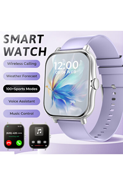 Choice ساعة رياضية أنيقة بنفسجية من سيمسون لاب، ساعة ذكية جديدة مزودة بتقنية ...