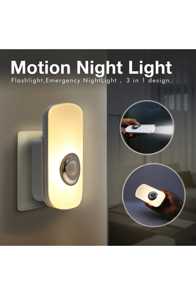 Choice EU Sensk 3 In 1 EU US PLug in Smart LED Night Light With Motion Sensor...