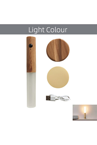 Choice مصباح ليلي ذكي LED مزود بمستشعر حركة، قابل لإعادة الشحن، قابل للشحن، م...