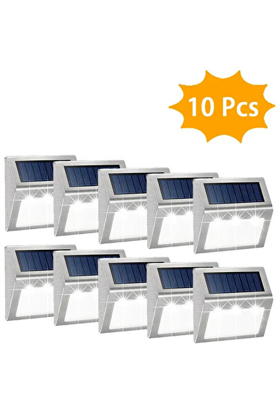 choice2 White-10Pcs 1-12Pack Solar Powered LED Deck Lights LED Solar Lamp Out...