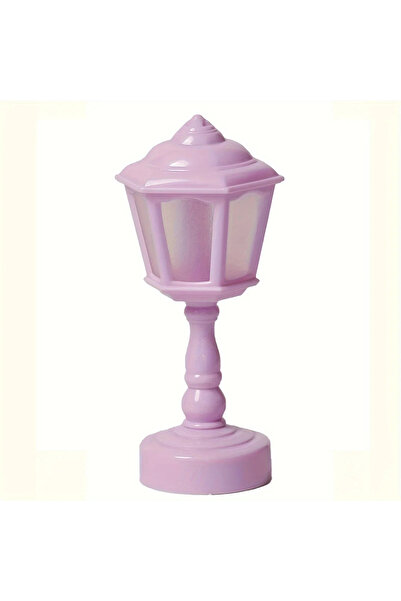 Choice مصابيح طاولة LED تعمل بالبطارية على شكل براعم زهور هندسية أرجوانية الل...