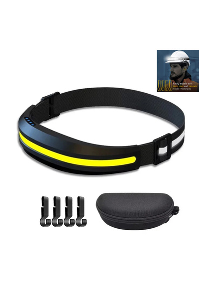 Choice3 Heinast Black with Bag LX300 COB Floodlight Headlamp Dual Light Sourc...