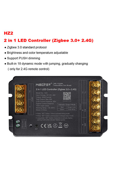 Choice HZ2 2In1 Miboxer DC12~48V HZ2 2IN1 HZ5 5IN1 Zigbee3.0 +2.4G RF LED Con...