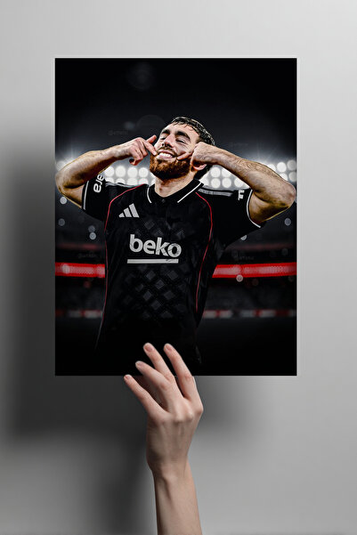 Metalino Orkun Kökçü Metal Poster –Siyah Beyaz Dekoratif Taraftar Duvar Tablosu