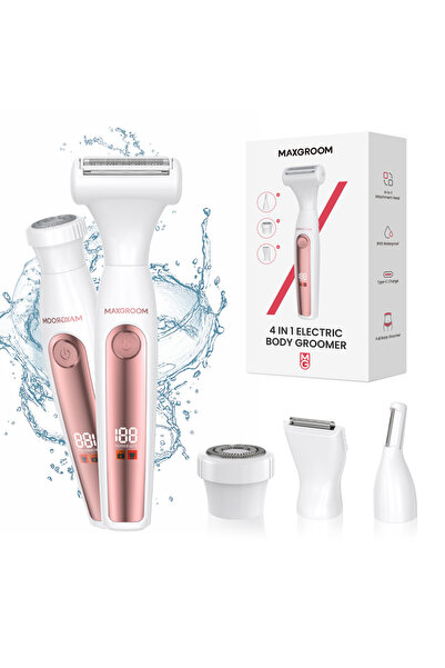 Choice Body Groomer Set MAXGROOM 4in1 Electric Shaver for Women Bikini Trimme...