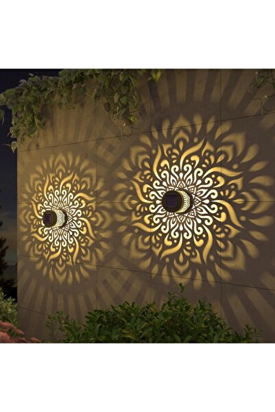 Choice Solar Outdoor Wall Lamp - Waterproof Mandala Pattern Motion Sensor, Co...