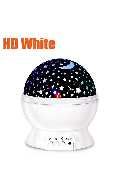 Choice مصباح ليلي عالي الدقة على شكل نجمة بيضاء للأطفال، مصباح عرض نجوم سديم،...