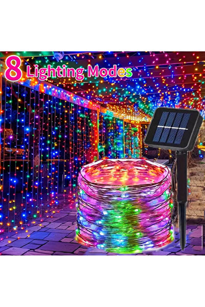 Choice 7M 50led 1pcs RGB Outdoor Solar Power String Lights LED Solar Fairy Li...