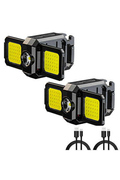 Choice مصباحان LED COB قابلان لإعادة الشحن عبر منفذ USB يعملان ببطارية ليثيوم...