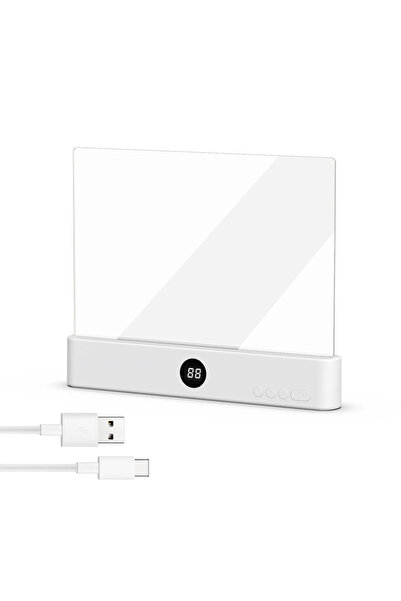 Choice مصباح قراءة مسطح بإضاءة LED بيضاء، قابل للشحن عبر منفذ USB، يوفر حماية...