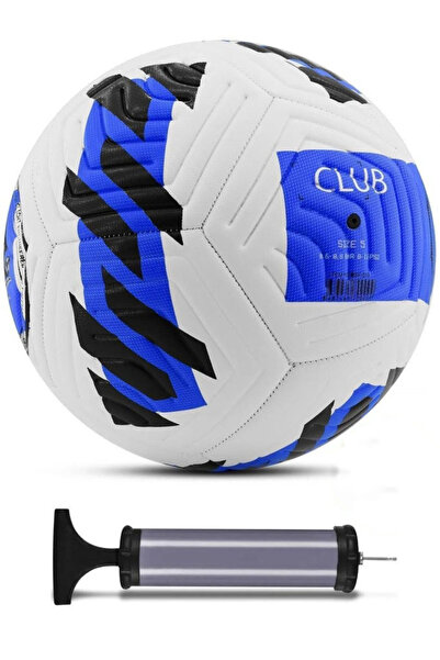 Kapris Blue New Patterned Soccer Ball 4-Layered No:5 480 Gr + Pump Gift X507