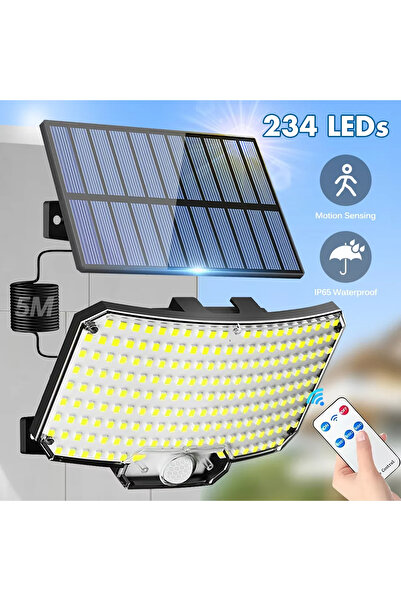 Choice 234LED 256 LED Solar Outdoor Lights with Motion Sensor 5m Cable IP65 W...