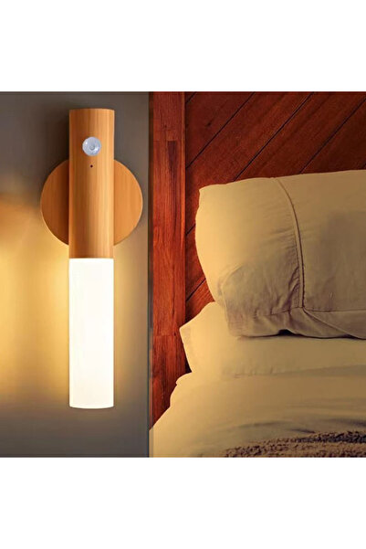 Choice wood 1pcs Portable LED Sensor Night Light Usb Power Charging Smart Ind...