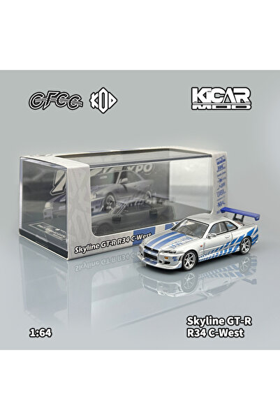 Choice سيارة سكايلاين جي تي آر 34 دي سي تي 1/64 من سلسلة F&F2، طراز جي تي آر ...