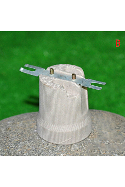 Choice B (YY)1Pc 2025 قاعدة لولبية لمصباح سيراميكي جديد E27 مقاوم لدرجات الحر...