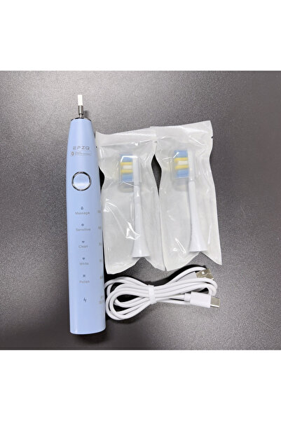 Choice5 شاحن أزرق من النوع C، فرشاة أسنان كهربائية صوتية من سارماري مع 6 رؤوس...