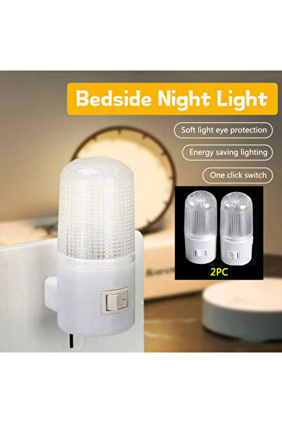 Choice مصباح ليلي LED أمريكي قطعة واحدة، قابس أمريكي/أوروبي، موفر للطاقة، إضا...