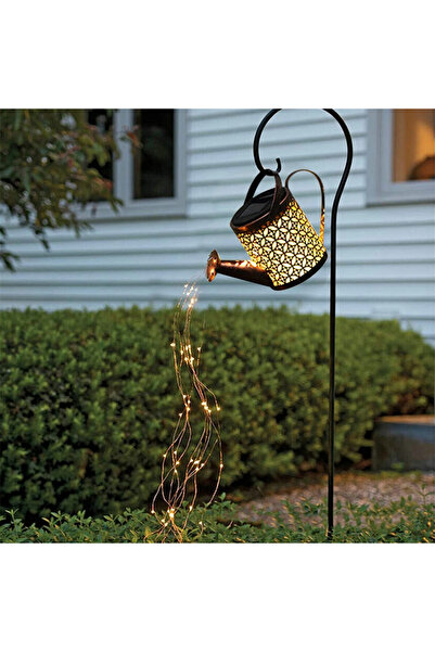 Choice مصباح سقي شمسي معلق بلون أبيض دافئ - فانوس LED خارجي مقاوم للماء لممرا...