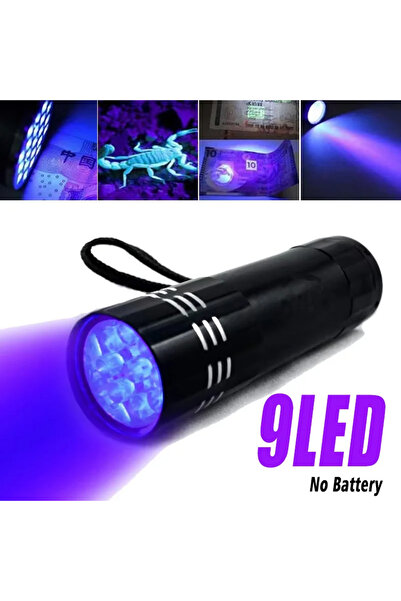 Choice مصباح يدوي محمول يعمل بالأشعة فوق البنفسجية مزود بـ 9 مصابيح LED (9/12...