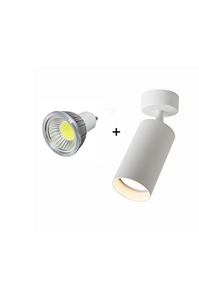 Choice مصباح سقف LED GU10 قابل للدوران 360 درجة، لون أبيض طبيعي 9 واط، 4000 كلفن