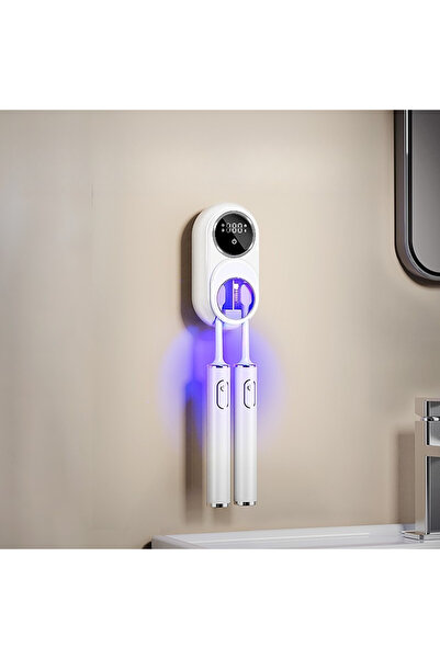 Choice معقم فرشاة أسنان كهربائي أبيض لاسلكي محمول يعمل بالأشعة فوق البنفسجية،...