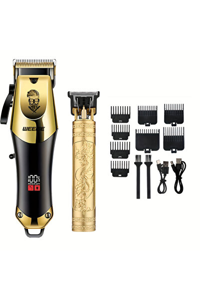 Choice مجموعة أدوات تجميل الرجال الذهبية، قص وحلاقة شعر الجسم، ماكينة احترافي...