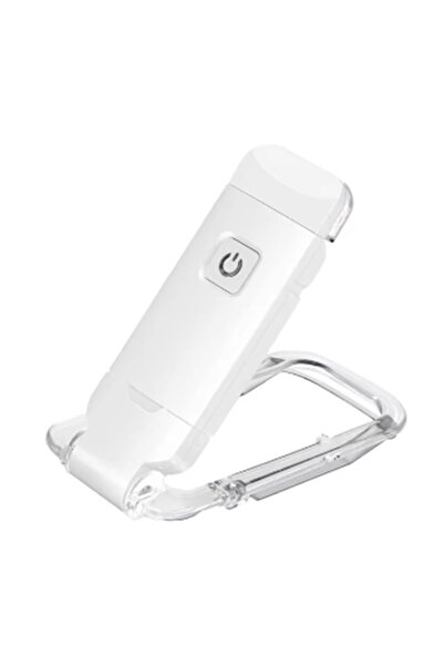 Choice مصباح أبيض صغير للقراءة، مزود بمشبك، مصباح LED ليلي صغير، قابل للشحن ع...