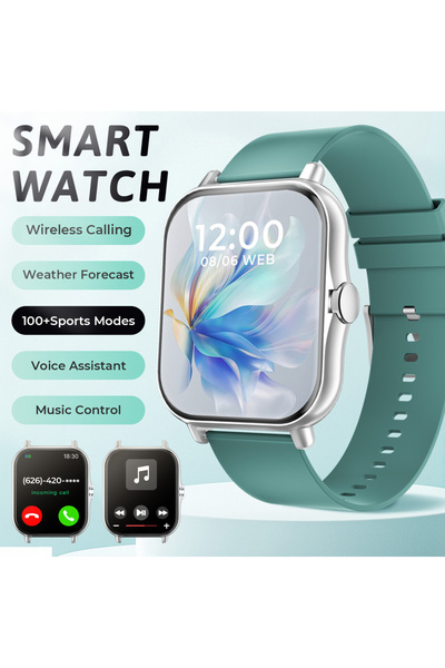 Choice ساعة رياضية أنيقة خضراء من سيمسون لاب، ساعة ذكية جديدة مزودة بتقنية بل...